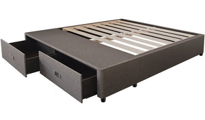 Drawer Super King Base - Dark Grey