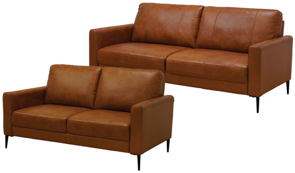 Torino Lounge Suite - Tan Leather