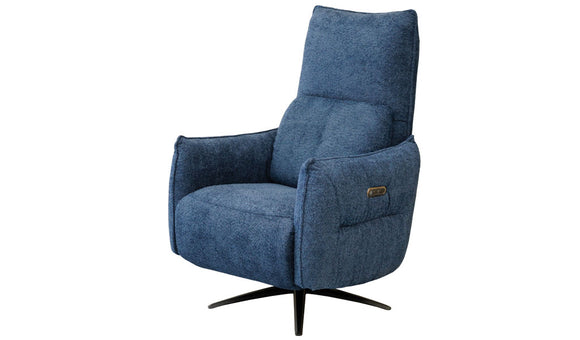 Macklin Swivel Recliner - Blue